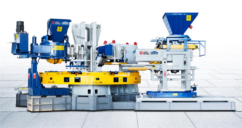 Quangong Machinery Co., Ltd Linha de produção de tijolos de pedra de imitação totalmente automática HP-1200T: Liderando a inovação tecnológica da indústria e criando uma nova referência para fabricação eficiente, inteligente e verde