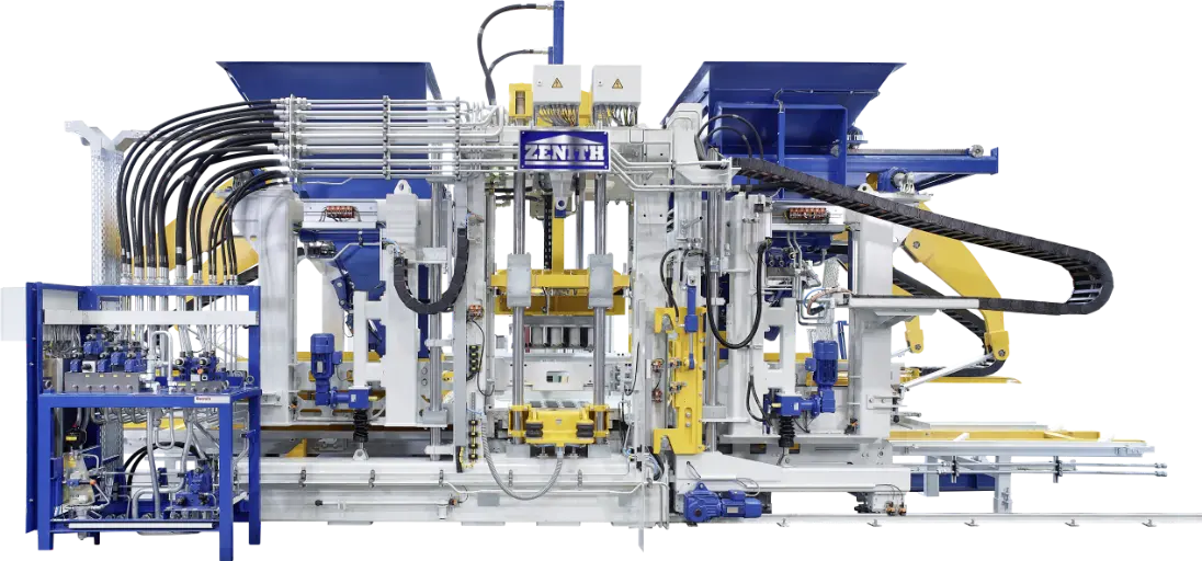 De resíduos industriais a materiais de construção ecológicos - O poder transformador da máquina de moldagem de produtos de concreto ZN1500-2 da Quangong Machinery Co., Ltd.