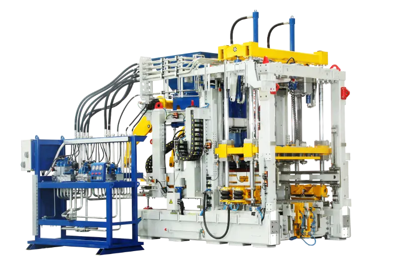 Máquina automática de tijolos QGM ZN1200-2S | Máquina inteligente para fabricar blocos de concreto para reciclagem de resíduos sólidos