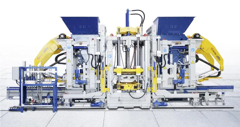 Máquina de tijolos para pavimentação de estradas Quangong - solução inteligente e de alta eficiência para produção de tijolos de qualidade